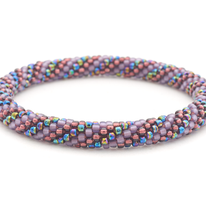 Sashka Co. Glass Bead Anklet Plum / Matte Purple / Iridescent Special Limited Anklet