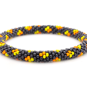 Sashka Co. Glass Bead Bracelet Black / Orange / Yellow Autumn Glow Bracelet