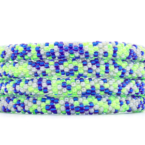 Sashka Co. Glass Bead Bracelet Blue / Green / Gray Seattle Skyline Bracelet