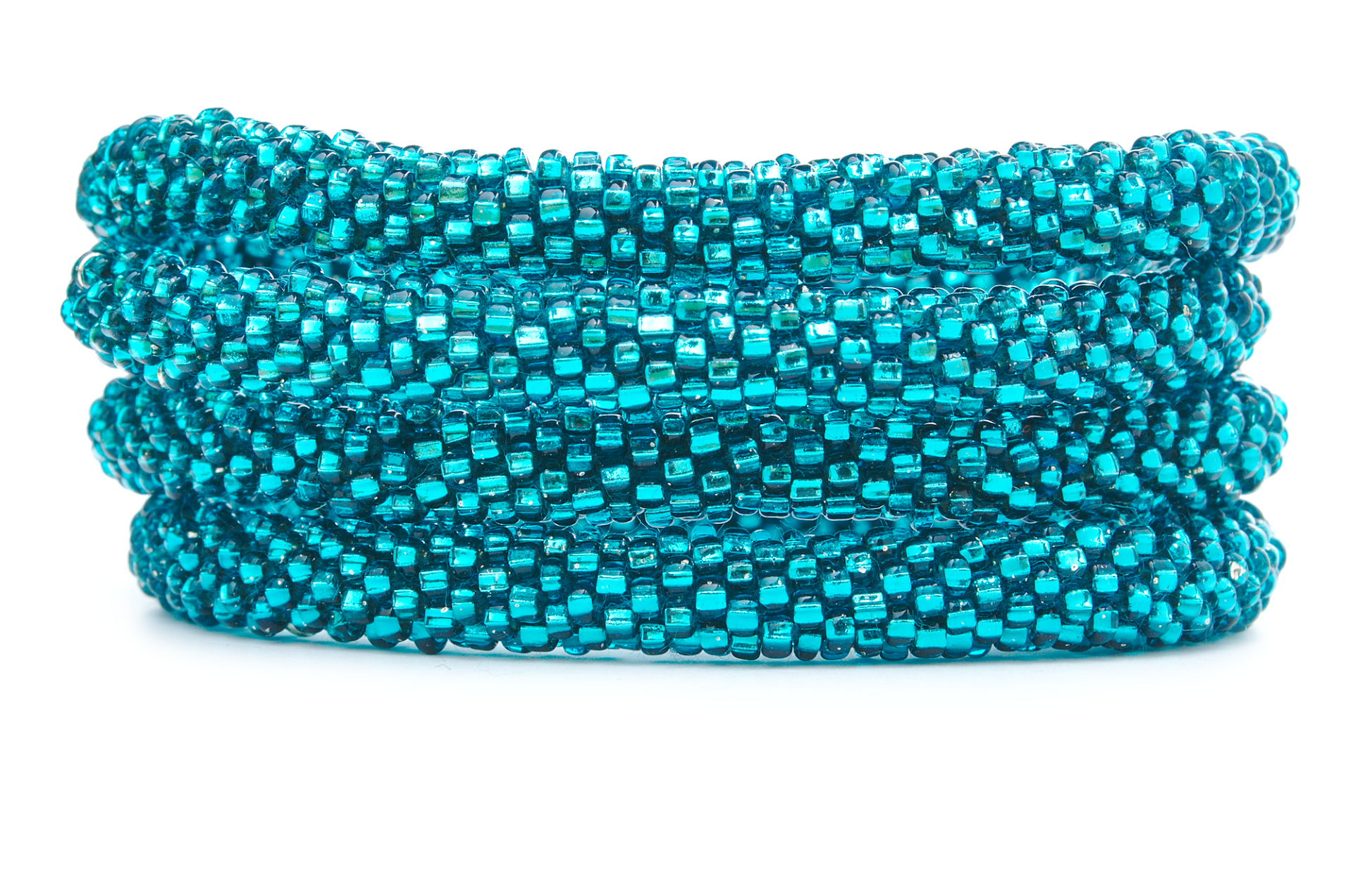 Sashka Co. Glass Bead Bracelet none Solid Teal (Variation)