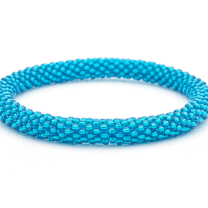 Sashka Co. Glass Bead Bracelet none Upload (Solid Teal)