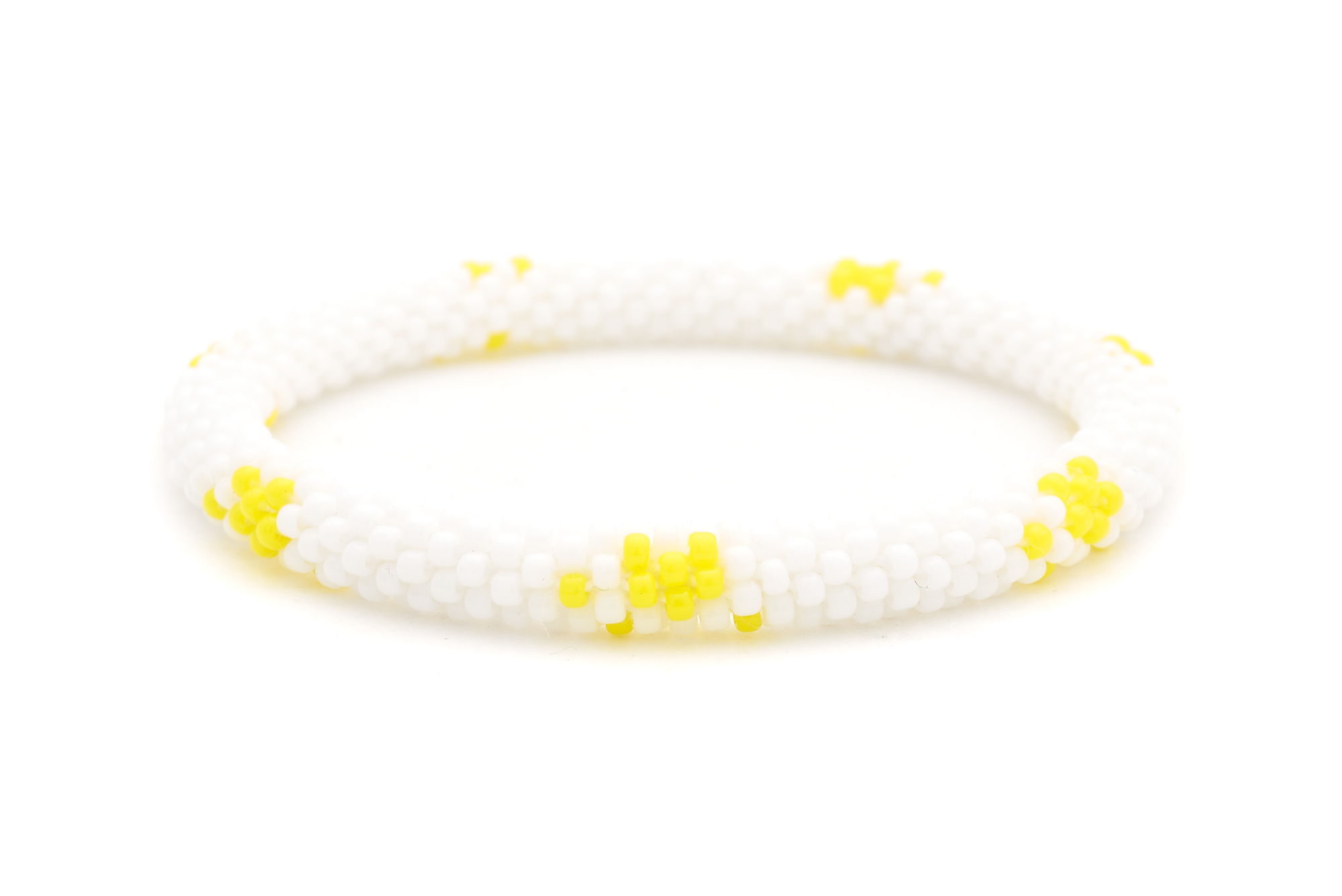 Sashka Co. Glass Bead Bracelet White / Yellow Sunny Paws Bracelet