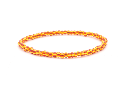 Sashka Co. Glass Bead Bracelet Yellow / Orange Sunset Boho Seed Bead Bracelet