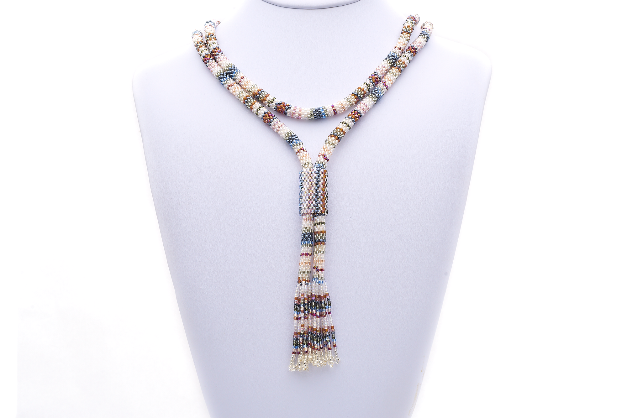 Sashka Co. Glass Bead Necklace Mixed Vogue Necklace