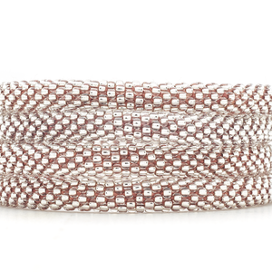 Sashka Co. Kids Bracelet Clear Bead with Brown Thread Brown Diamond Sparkle Bracelet - Kids
