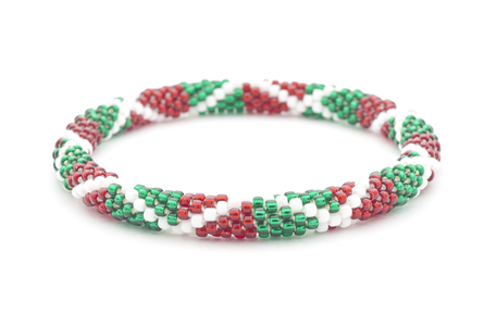 Sashka Co. Kids Bracelet Green / Red / White Holly Jolly Bracelet - Kids