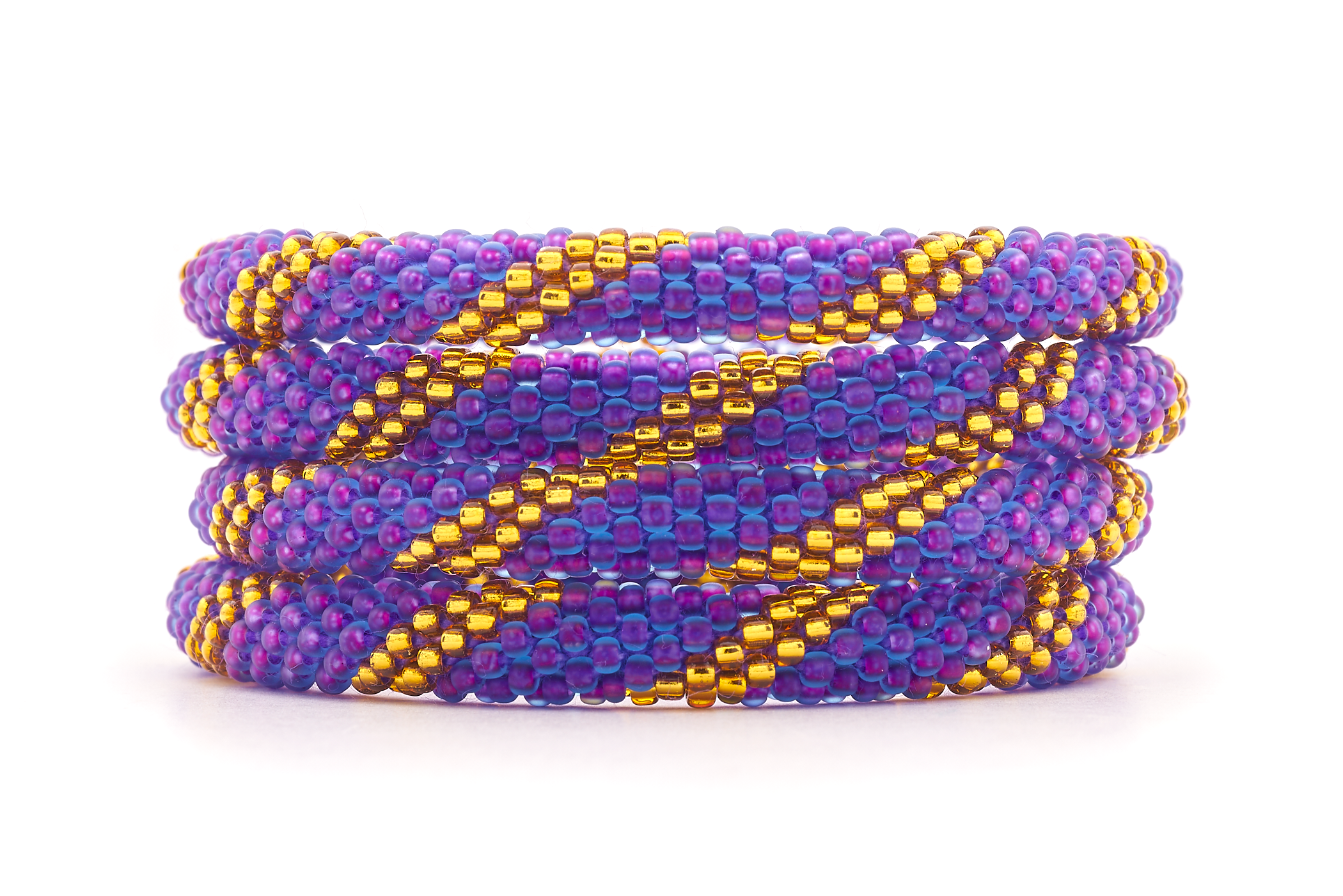 Sashka Co. Kids Bracelet Purple / Gold Determination Bracelet - Kids