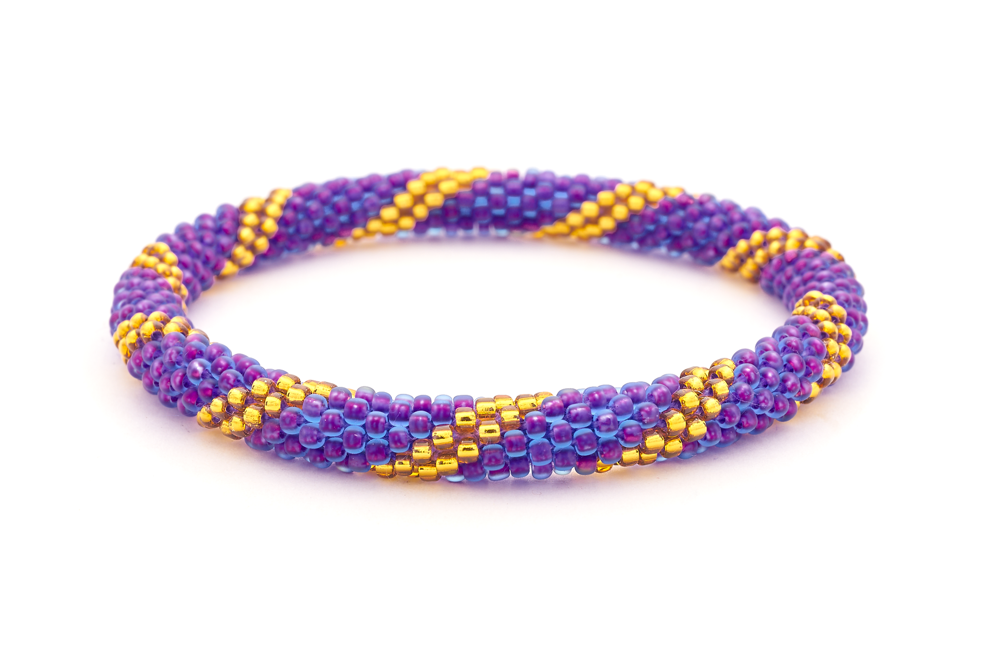 Sashka Co. Kids Bracelet Purple / Gold Determination Bracelet - Kids