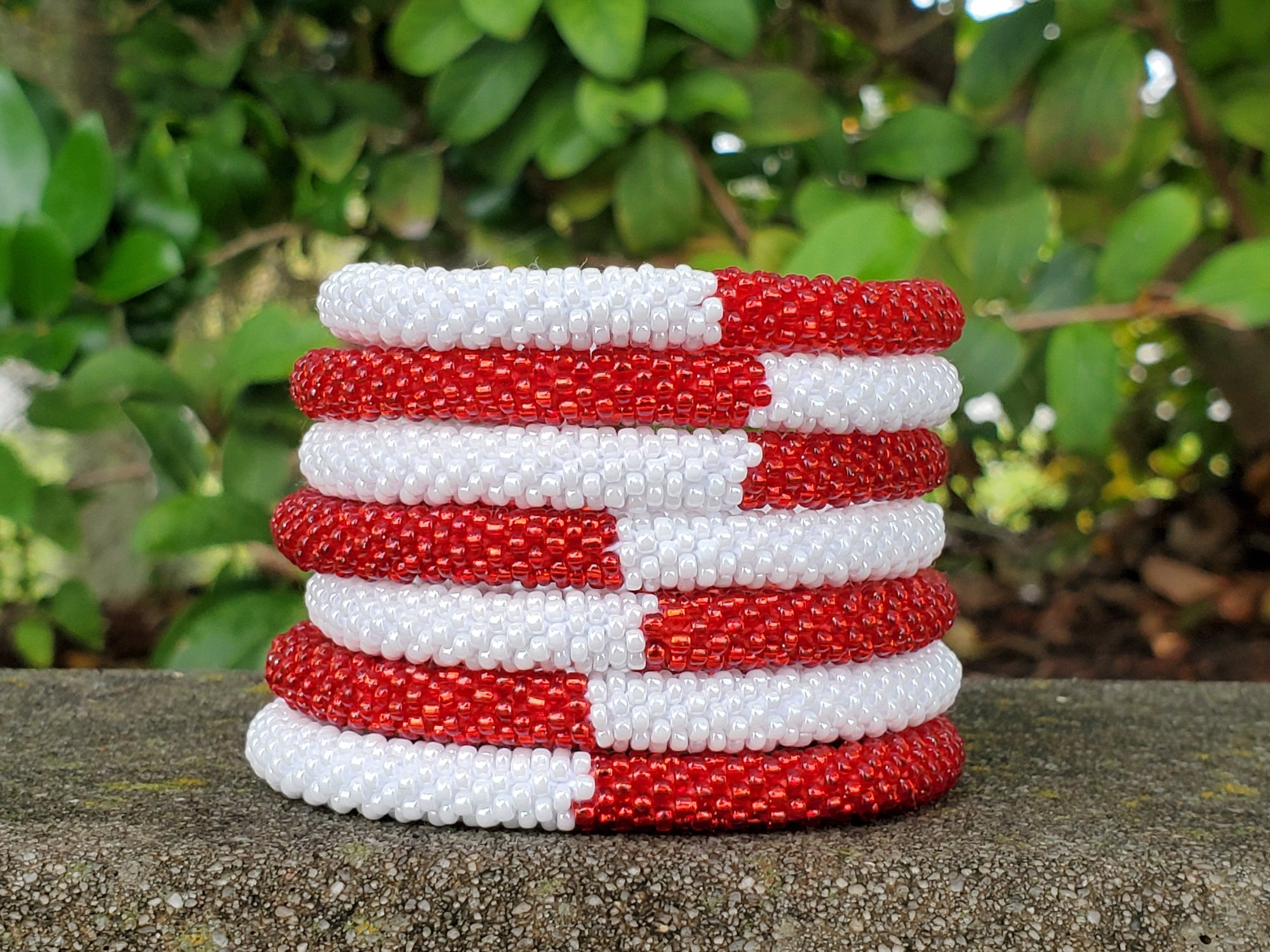 Sashka Co. Kids Bracelet Red / White Christmas Bracelet - Kids