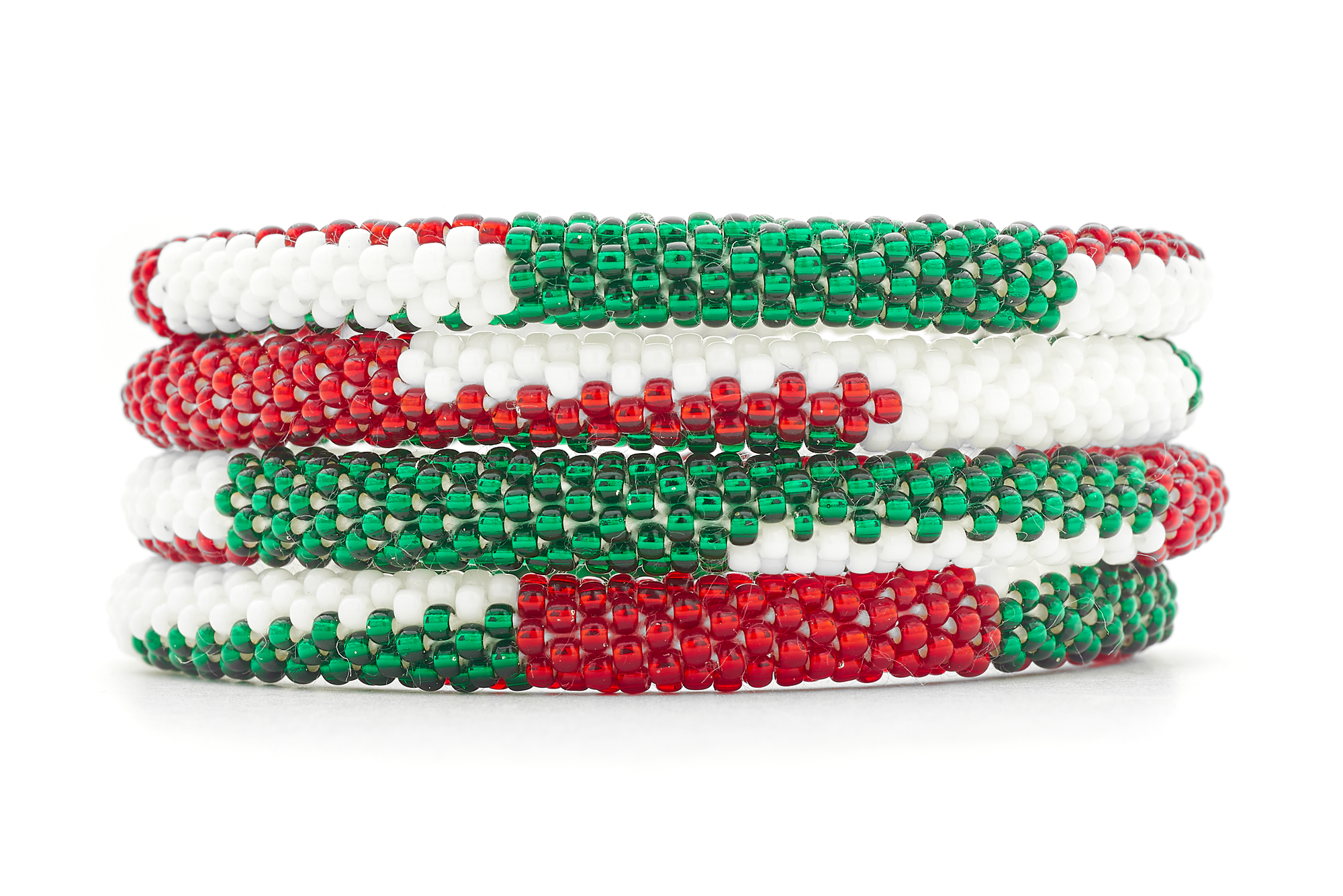 Sashka Co. Kids Bracelet Red / White / Green Holiday Cheer Bracelet - Kids