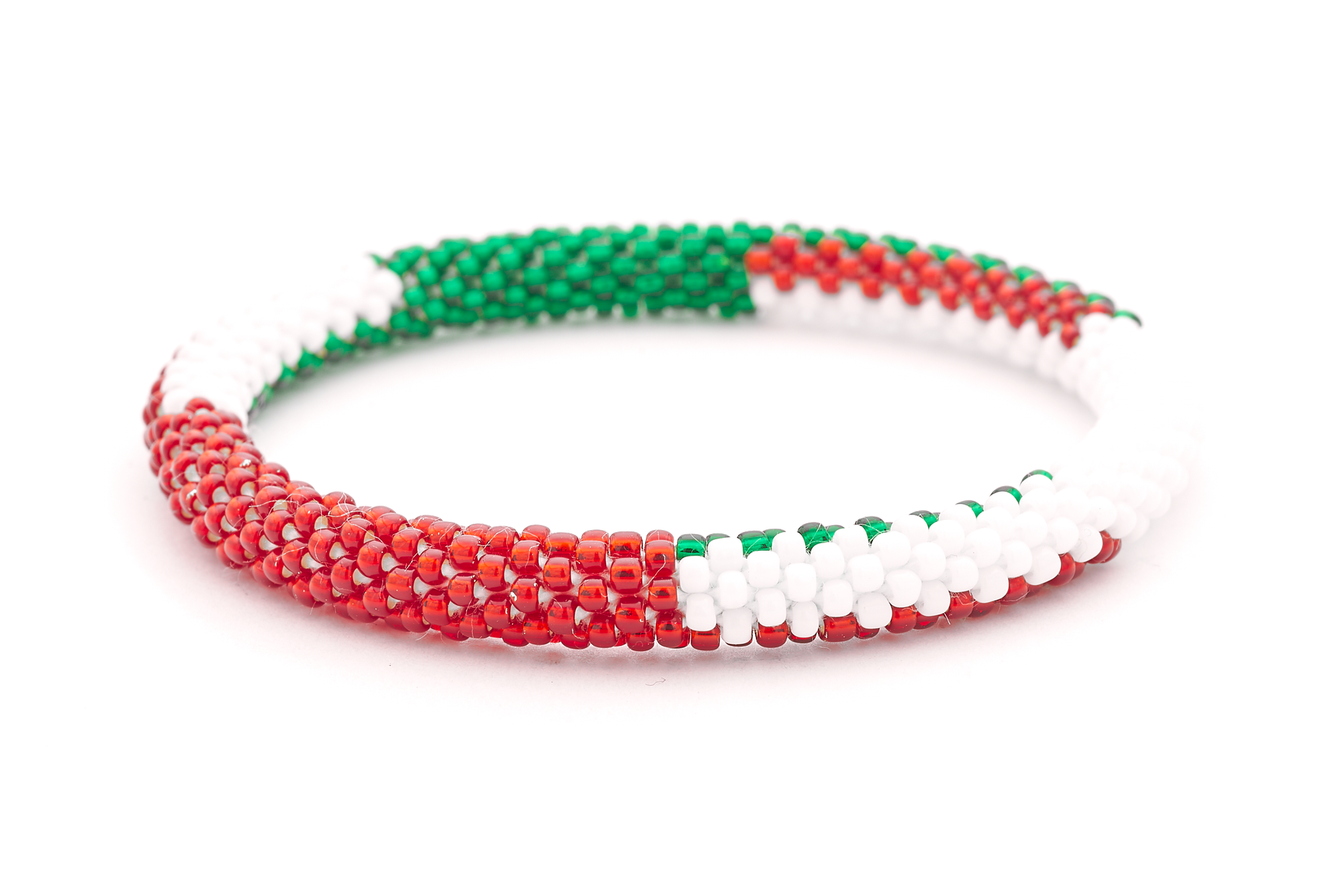 Sashka Co. Kids Bracelet Red / White / Green Holiday Cheer Bracelet - Kids