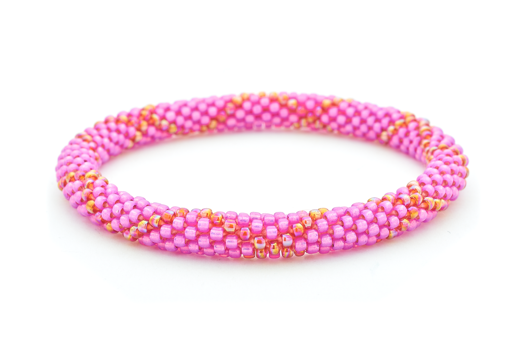 Sashka Co. kids Pink / Iridescent Red Wild Rose Bracelet - Kids