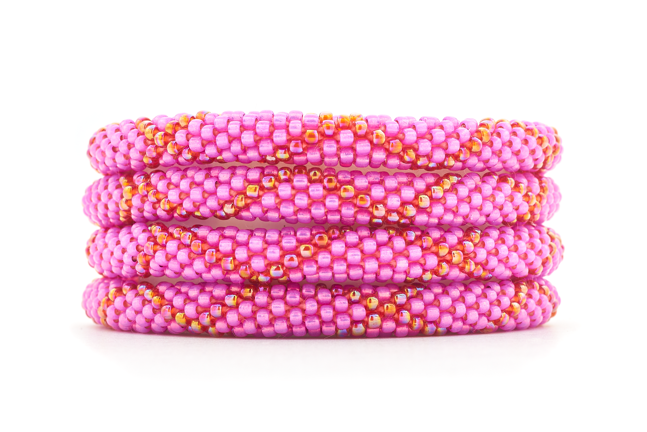 Sashka Co. kids Pink / Iridescent Red Wild Rose Bracelet - Kids