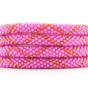 Sashka Co. kids Pink / Iridescent Red Wild Rose Bracelet - Kids