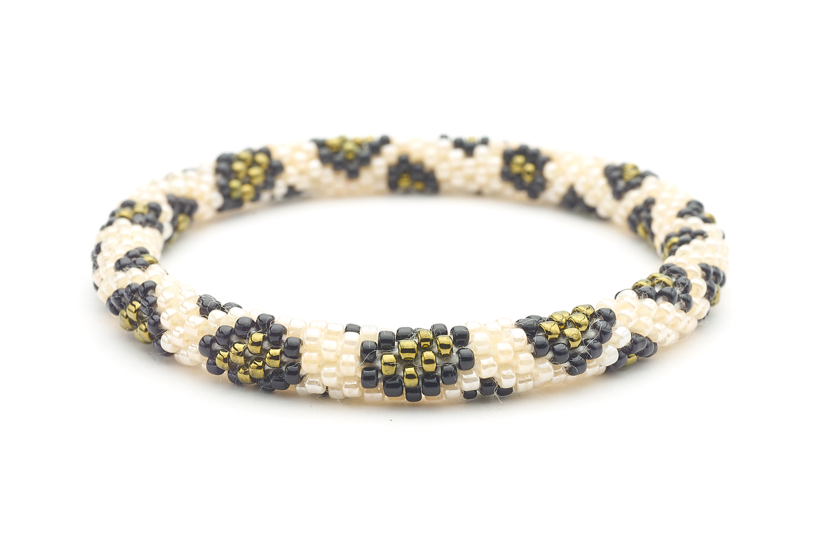 Sashka Co. Original Bracelet Pale Yellow / Black / Bronze Cheetah Bracelet