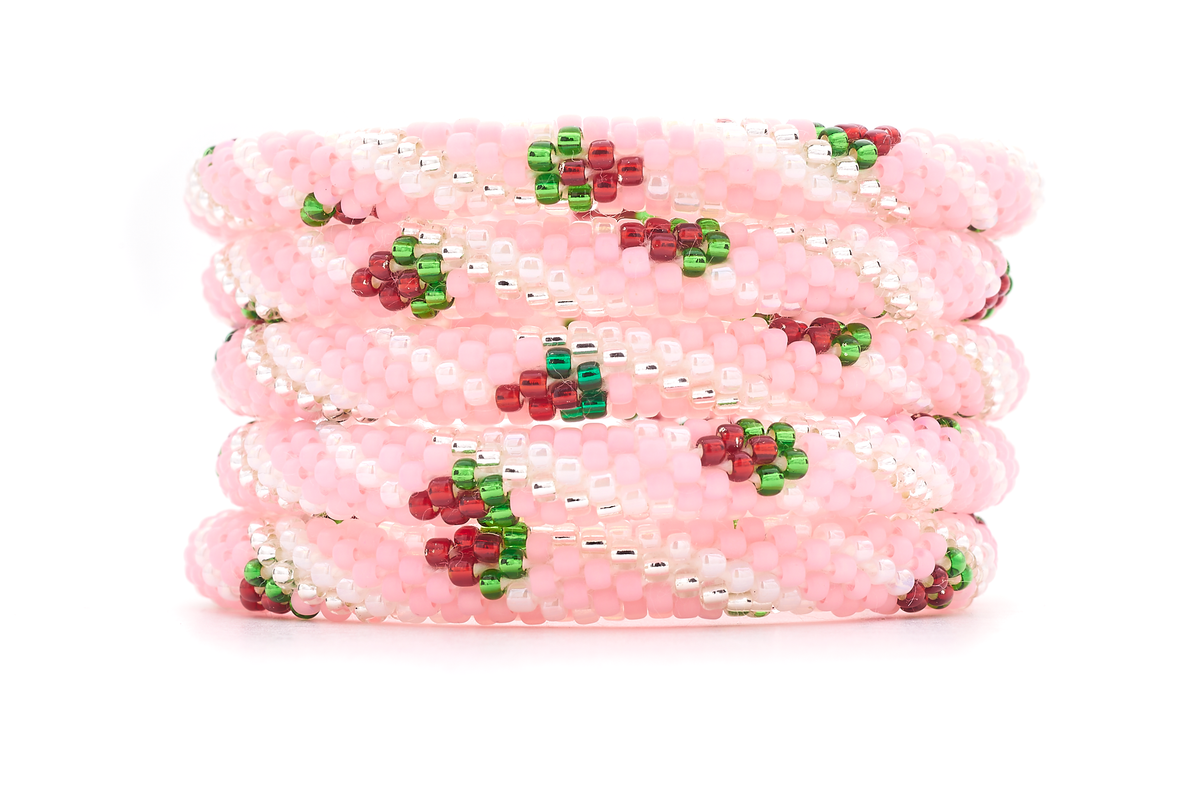 Sashka Co. Original Bracelet Pink / Clear / White / Red/ Green 🍓Strawberry Bracelet 🍓