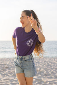 sashka|co® Shirt Classic Fit Purple Tee