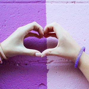 Sashka Co. Solid Beaded Friendship Bracelet Iridescent Purple Magical Bracelet (Variation)
