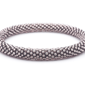 Sashka Co. Solid Glass Bead Bracelet Solid Purple Luxe Bracelet