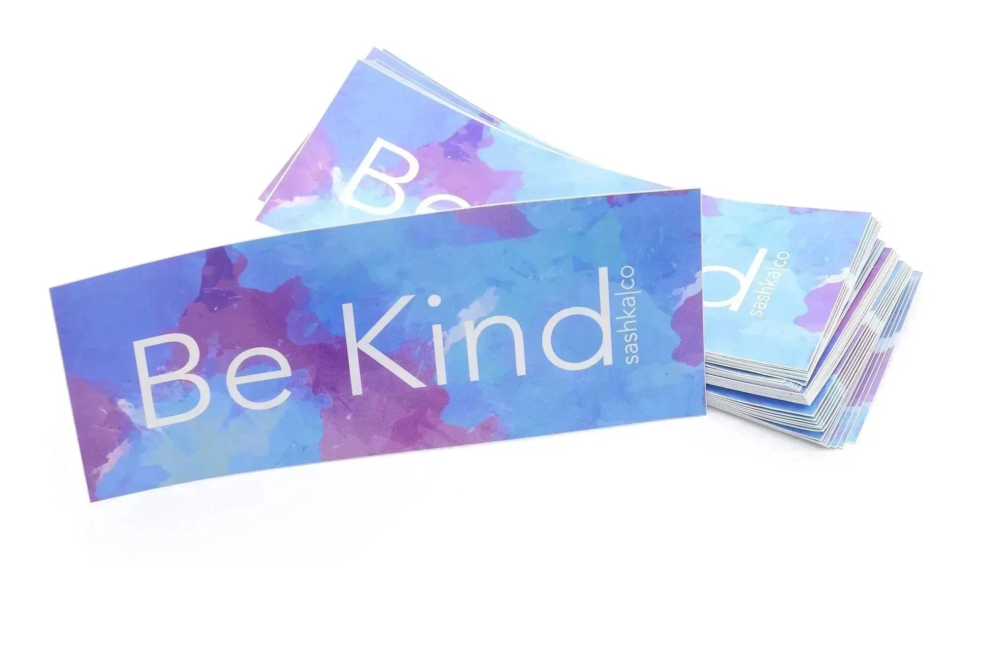 Sashka Co. Be Kind Sticker in Blue and Purple