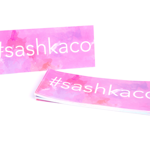Sashka Co. Pink Sticker #sashkaco