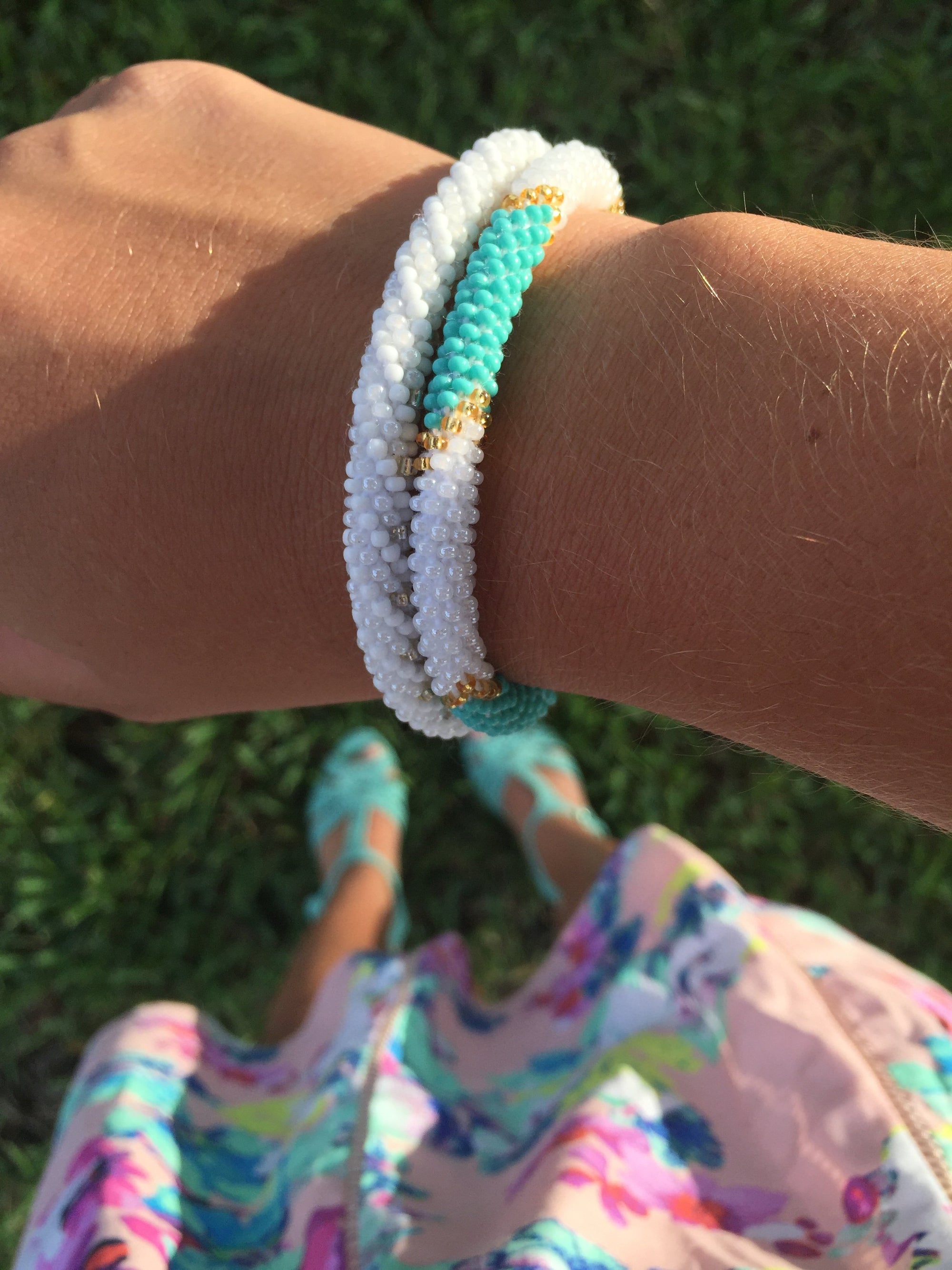 Sashka Co handmade beaded friendship bracelets. Crafted in Nepal by skilled artisans.