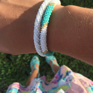 Sashka Co handmade beaded friendship bracelets. Crafted in Nepal by skilled artisans.