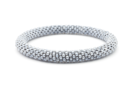 Sashka Co. Bracelets Solid Gray Gray Solid Bracelet - Extended 8"