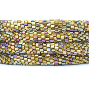 Handmade glass bead bracelet from Nepal, featuring a roll design. Also known as a beaded bracelet, seed bead bracelet, beach glass bracelet, or sea glass bracelet