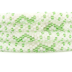 Handmade glass bead bracelet from Nepal, featuring a roll design. Also known as a beaded bracelet, seed bead bracelet, beach glass bracelet, or sea glass bracelet
