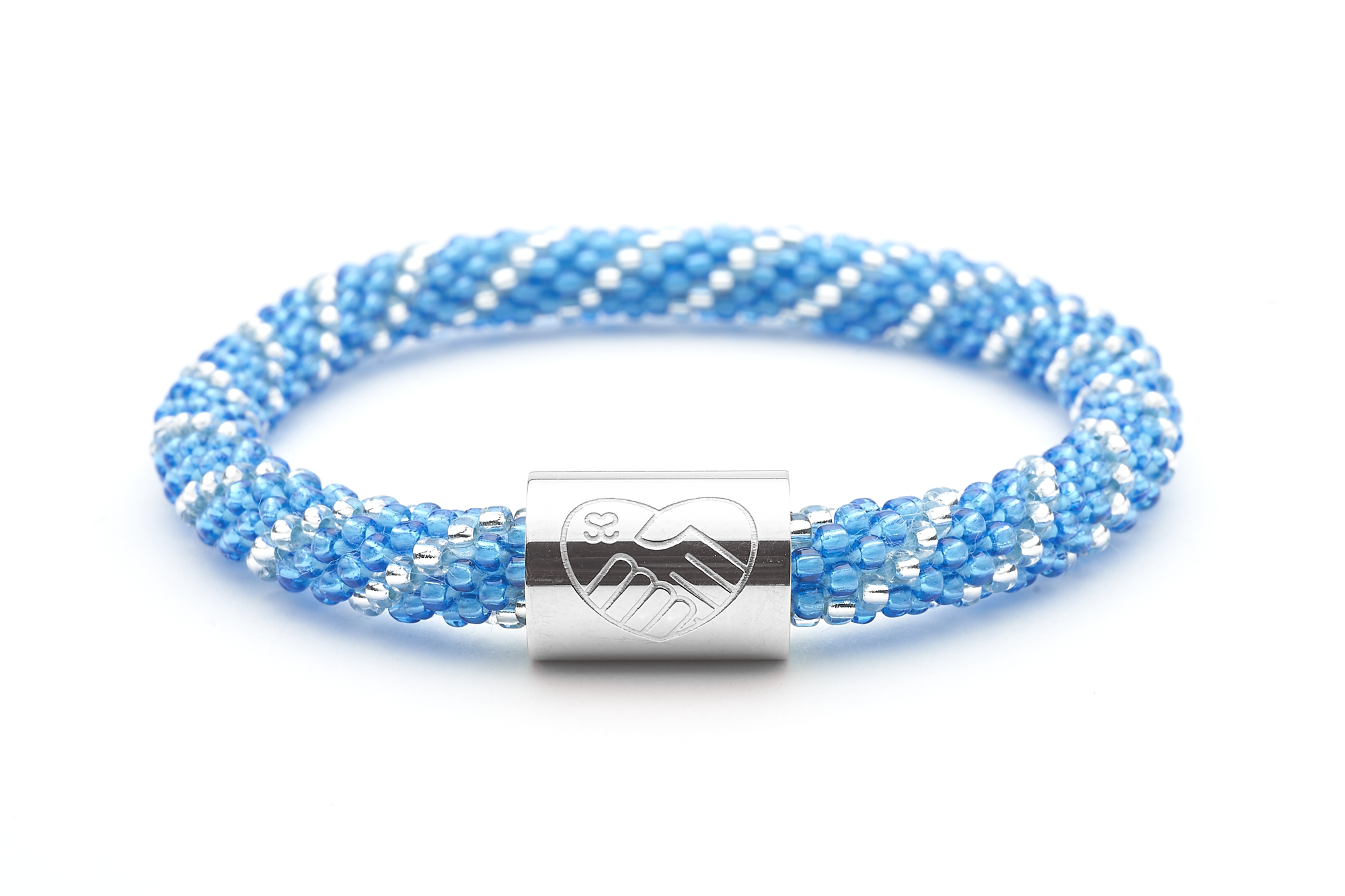Sashka Co. Cause Bracelet Blue / Clear / Silver Charm Type 2 Cause Bracelet - Extended 8"