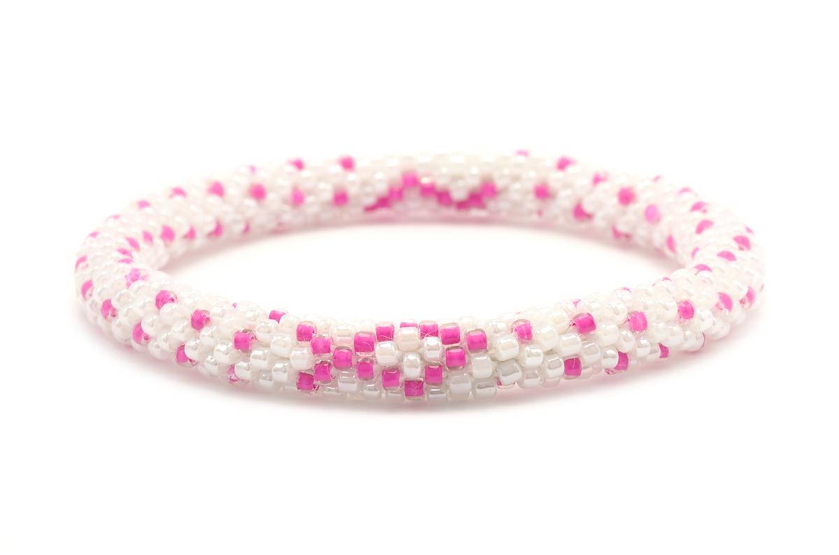 Sashka Co. Cause Bracelet White / Pink Breast Cancer Awareness Bracelet