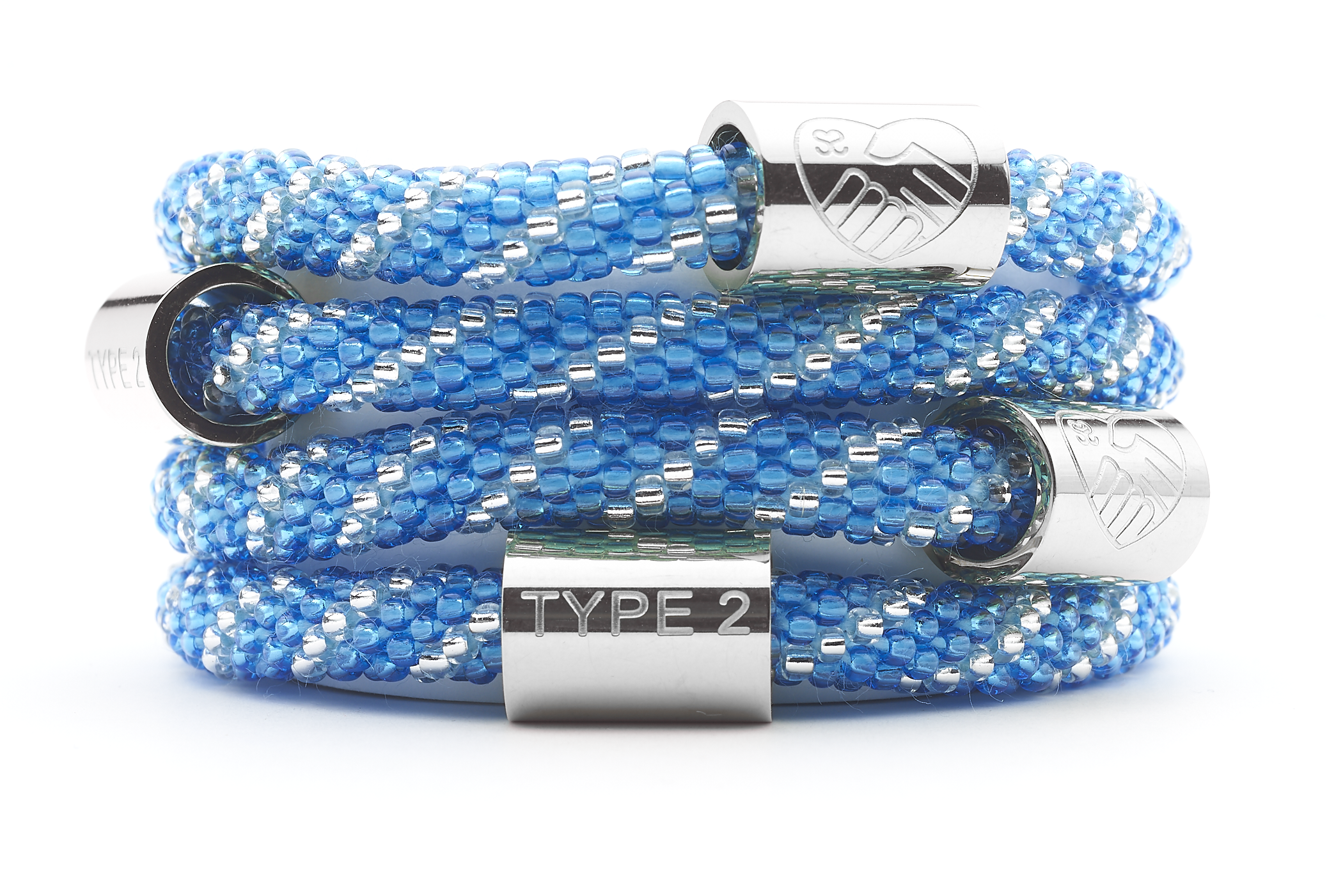 Sashka Co. Charm Bracelet Blue / Clear / Silver Charm Type 2 Charm Bracelet - Extended 8"