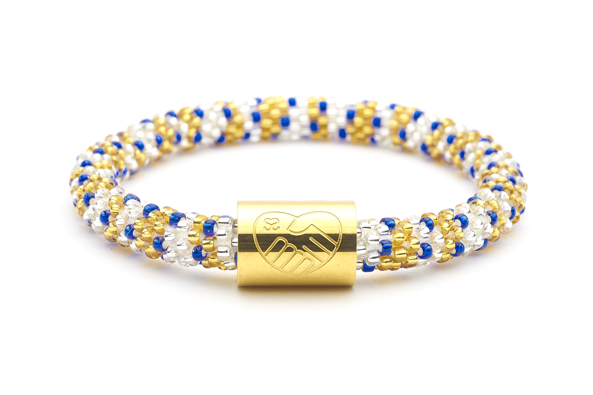 Sashka Co. Charm Bracelet Blue / Gold / Clear T21 Charm Bracelet - Extended 8"