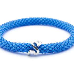 Sashka Co. Charm Bracelet Blue w/ Silver Charm Limited Edition Wave Charm Bracelet