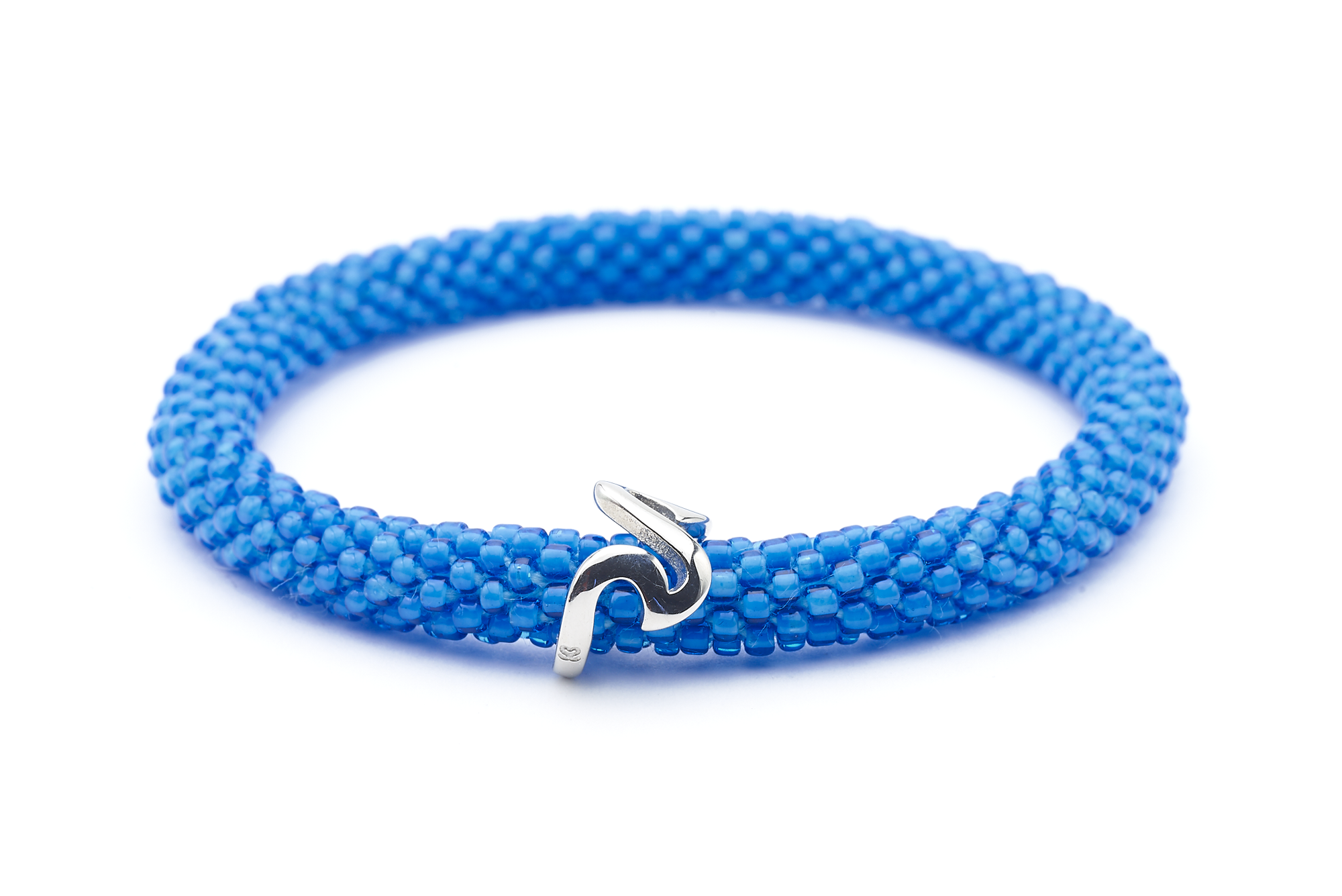 Sashka Co. Charm Bracelet Blue w/ Silver Charm Limited Edition Wave Charm Bracelet