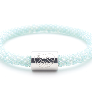 Sashka Co. Charm Bracelet Light Blue w / Silver Charm Nurse Charm Bracelet