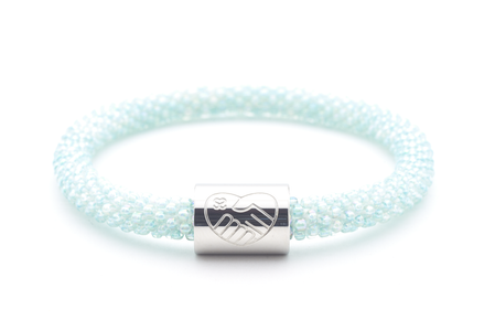 Sashka Co. Charm Bracelet Light Blue w / Silver Charm Nurse Charm Bracelet