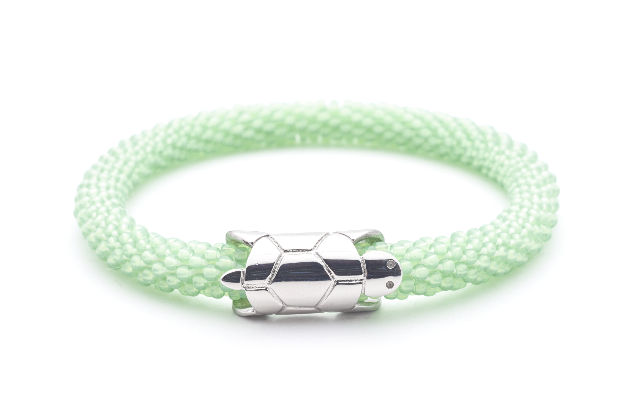 Sashka Co. Charm Bracelet Light Green Sea Turtle Charm Bracelet - Extended 8"
