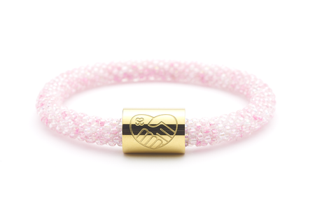 Sashka Co. Charm Bracelet Light Pink / Gold Charm Nurse Charm Bracelet - Extended 8"