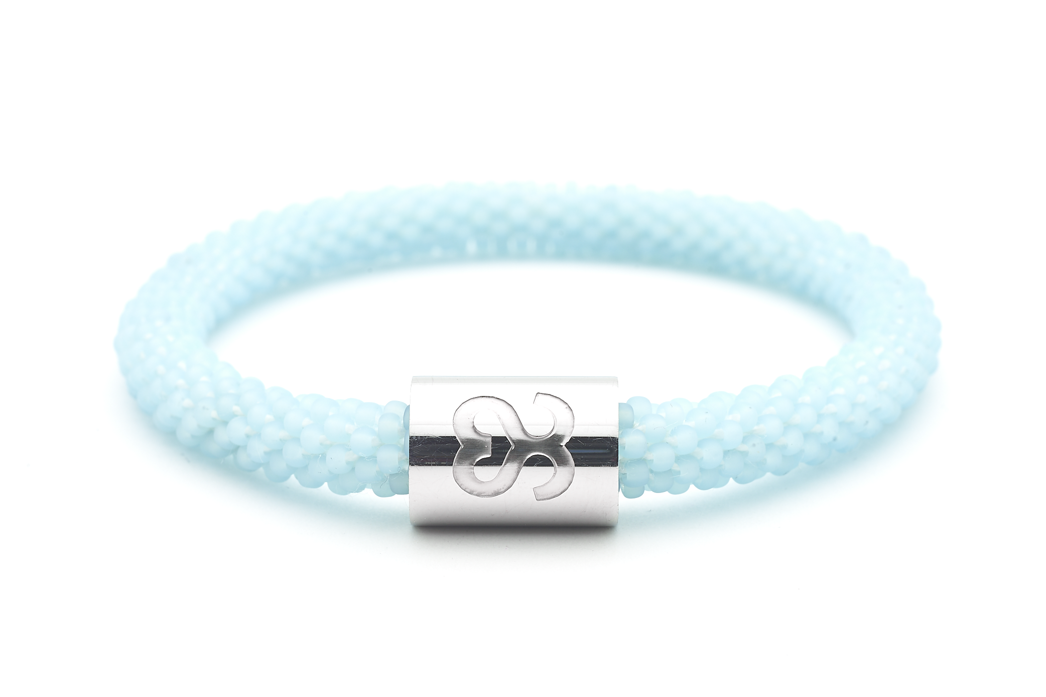 Sashka Co. Charm Bracelet Matte Light Blue /w Silver Charm Ohana Charm Bracelet