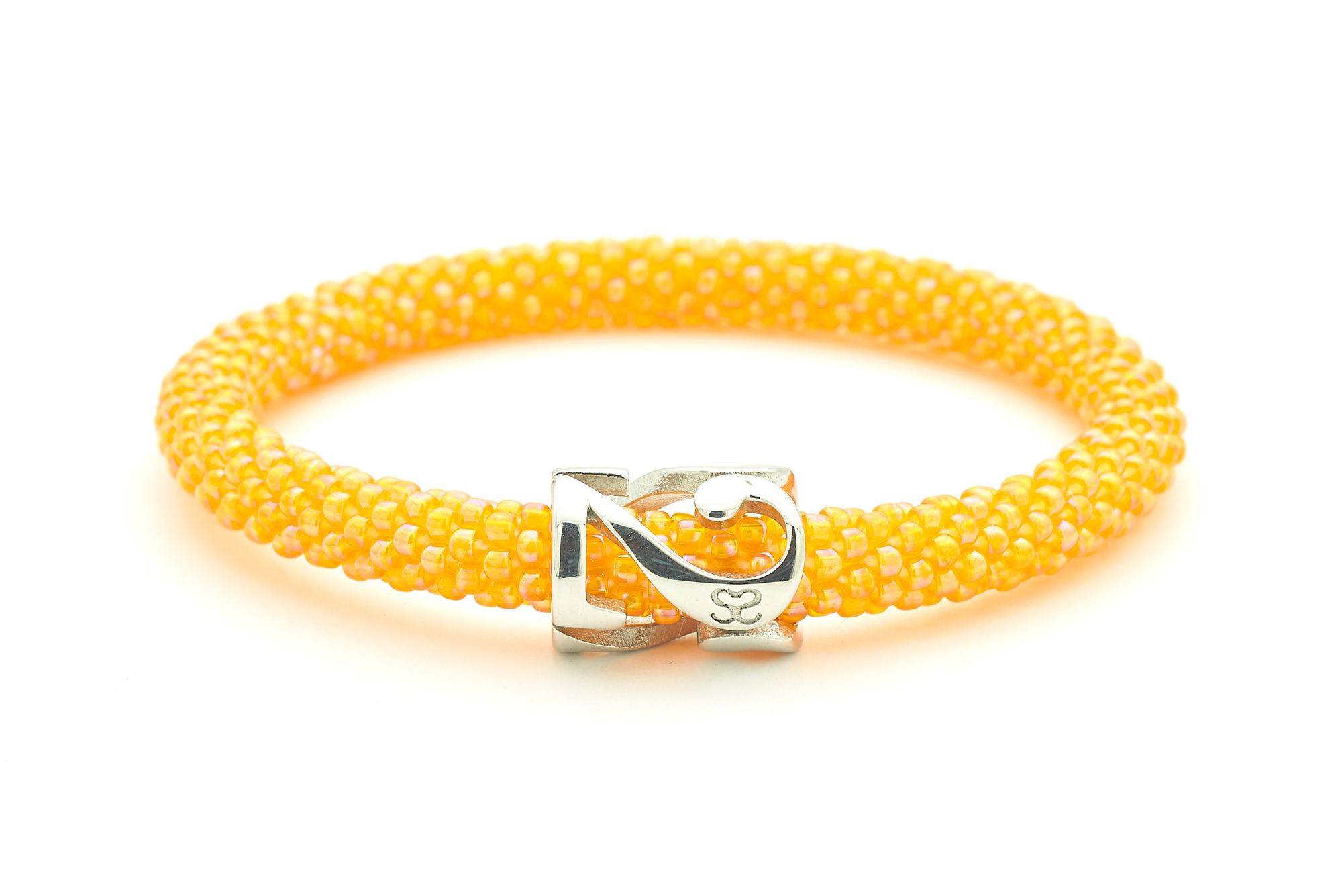 Sashka Co. Charm Bracelet Orange / Silver 222 Angel Charm Bracelet - Extended 8"