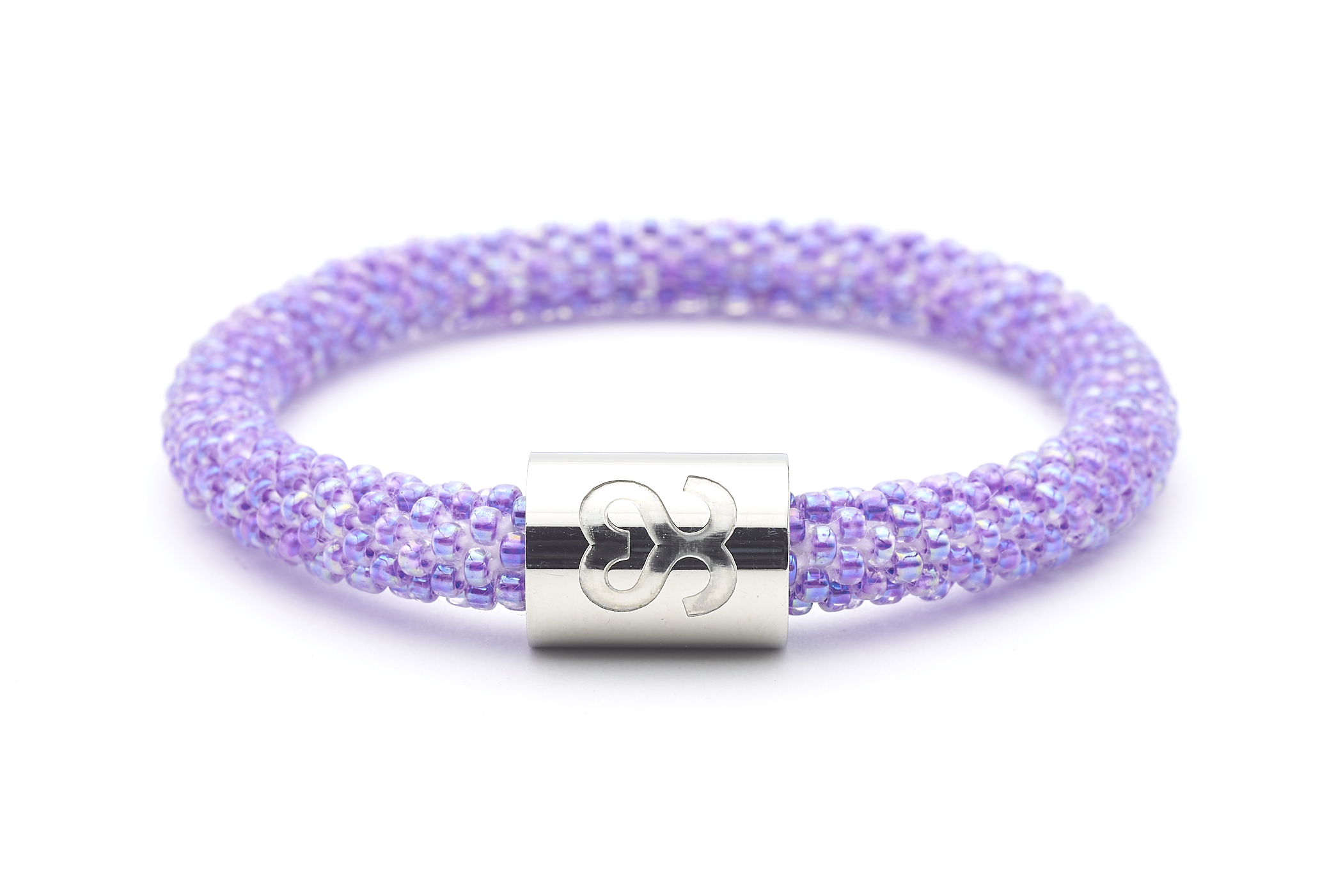 Sashka Co. Charm Bracelet Purple / w Silver Charm Sashka Co. Charm Bracelet - Extended 8"