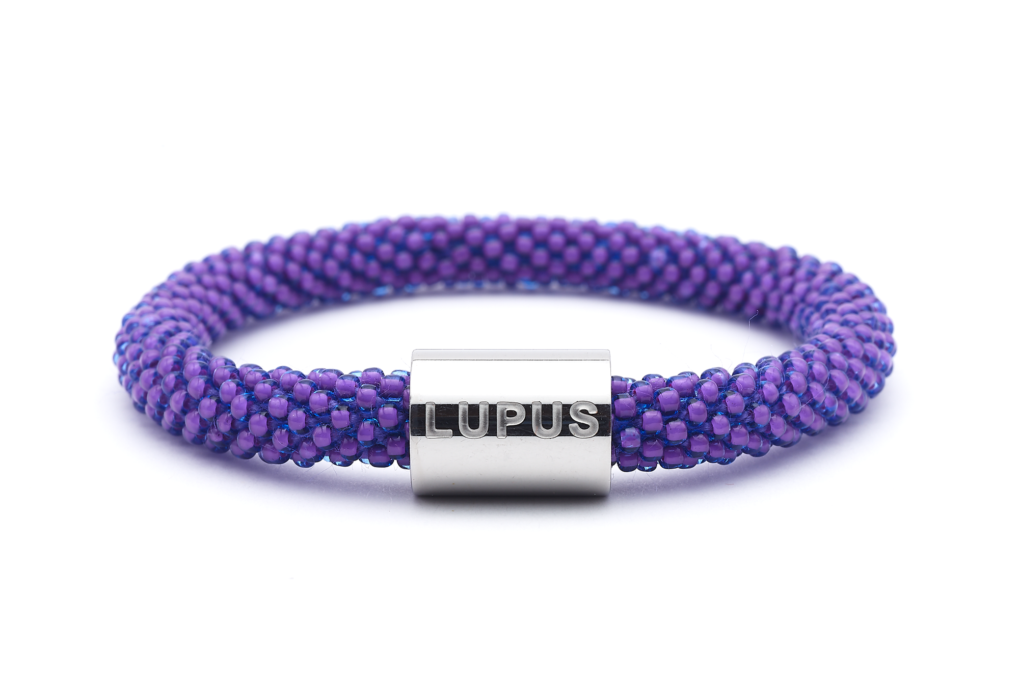 Sashka Co. Charm Bracelet Purple w/  Silver Lupus Charm Lupus Charm Bracelet