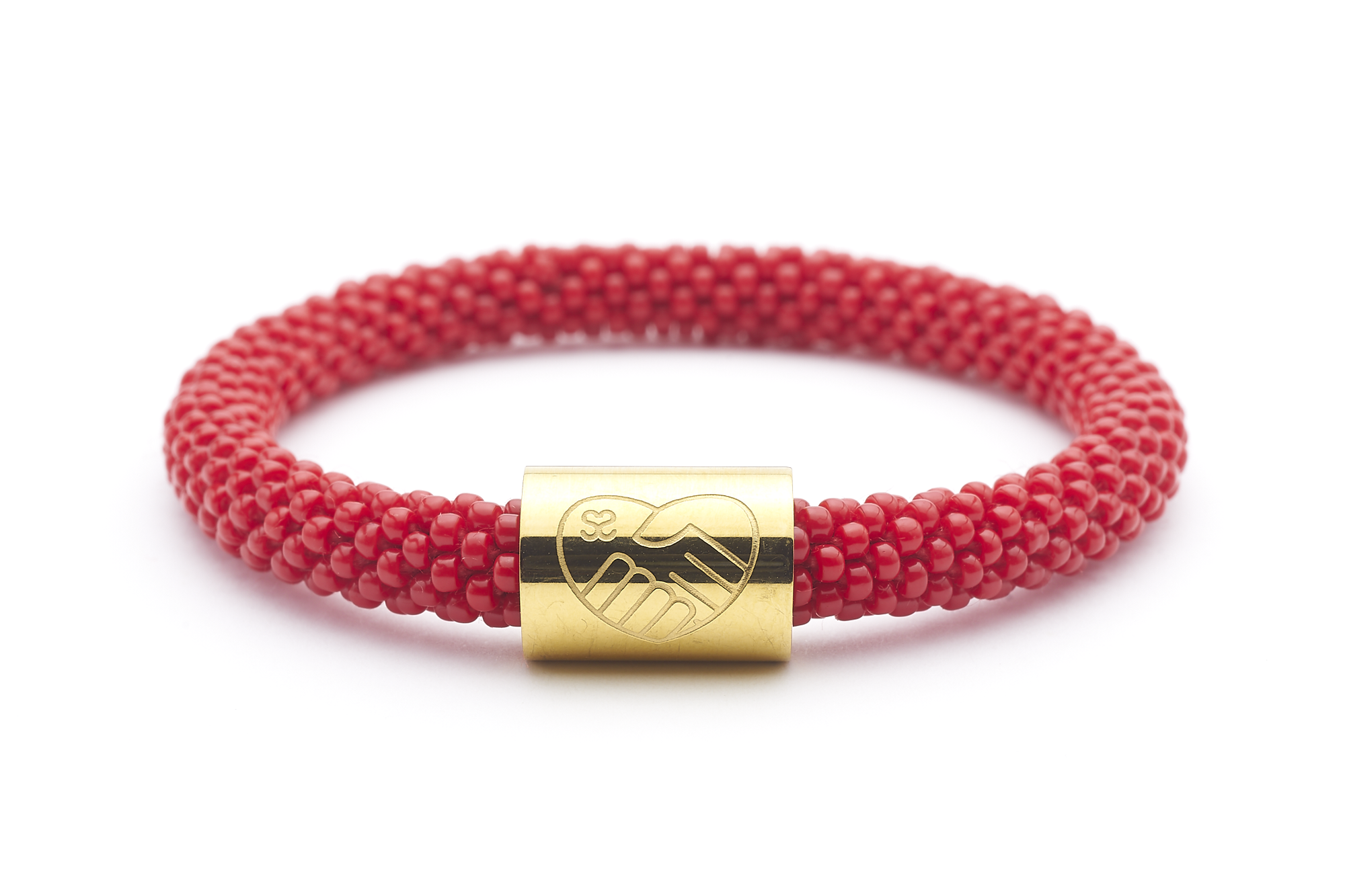 Sashka Co. Charm Bracelet Red / Gold Diabetic Charm Bracelet - Extended 8"