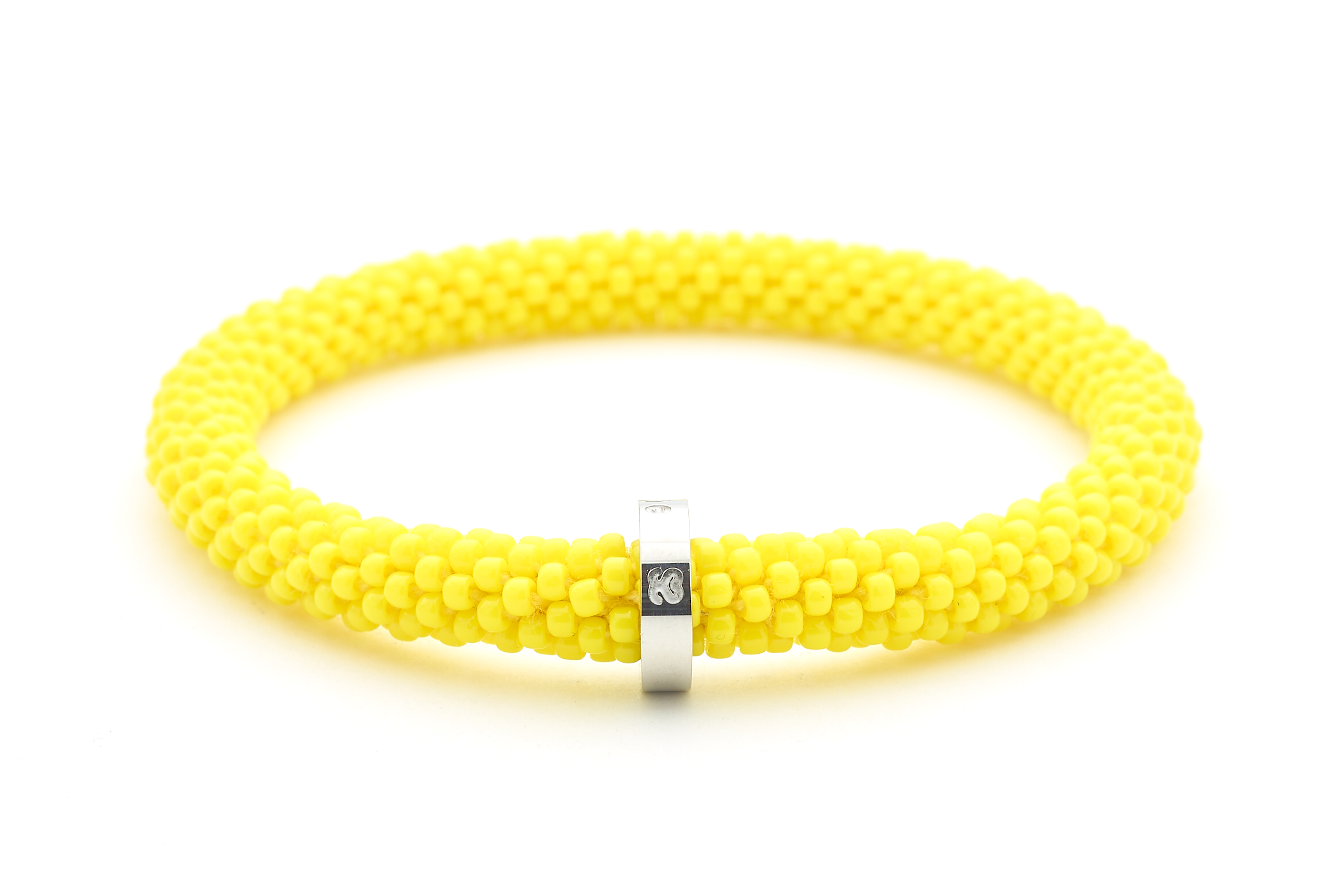 Sashka Co. Charm Bracelet Yellow w/ Silver Charm Sunshine Charm Bracelet - Extended 8"