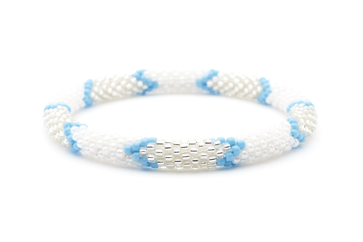Sashka Co. Empower Bracelet White / Blue / Clear Weekend Bracelet