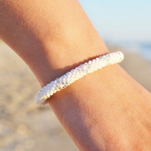 Sashka Co. Extended 8" Bracelet 3 Bracelets White Party Set of 3 - Extended 8"