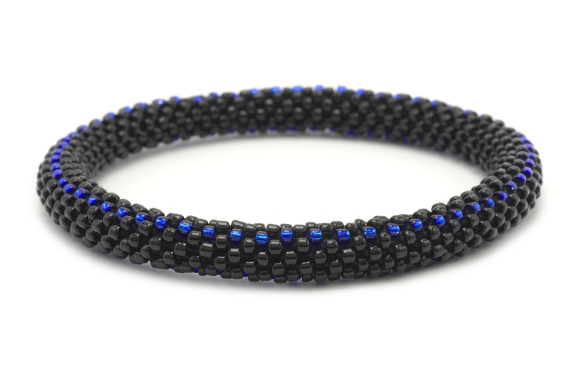 Sashka Co. Extended 8" Bracelet Black / Blue Blue Line Bracelet - Extended 8"