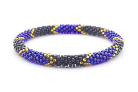 Sashka Co. Extended 8" Bracelet Black / Blue / Gold Vacation Bracelet - Extended 8"